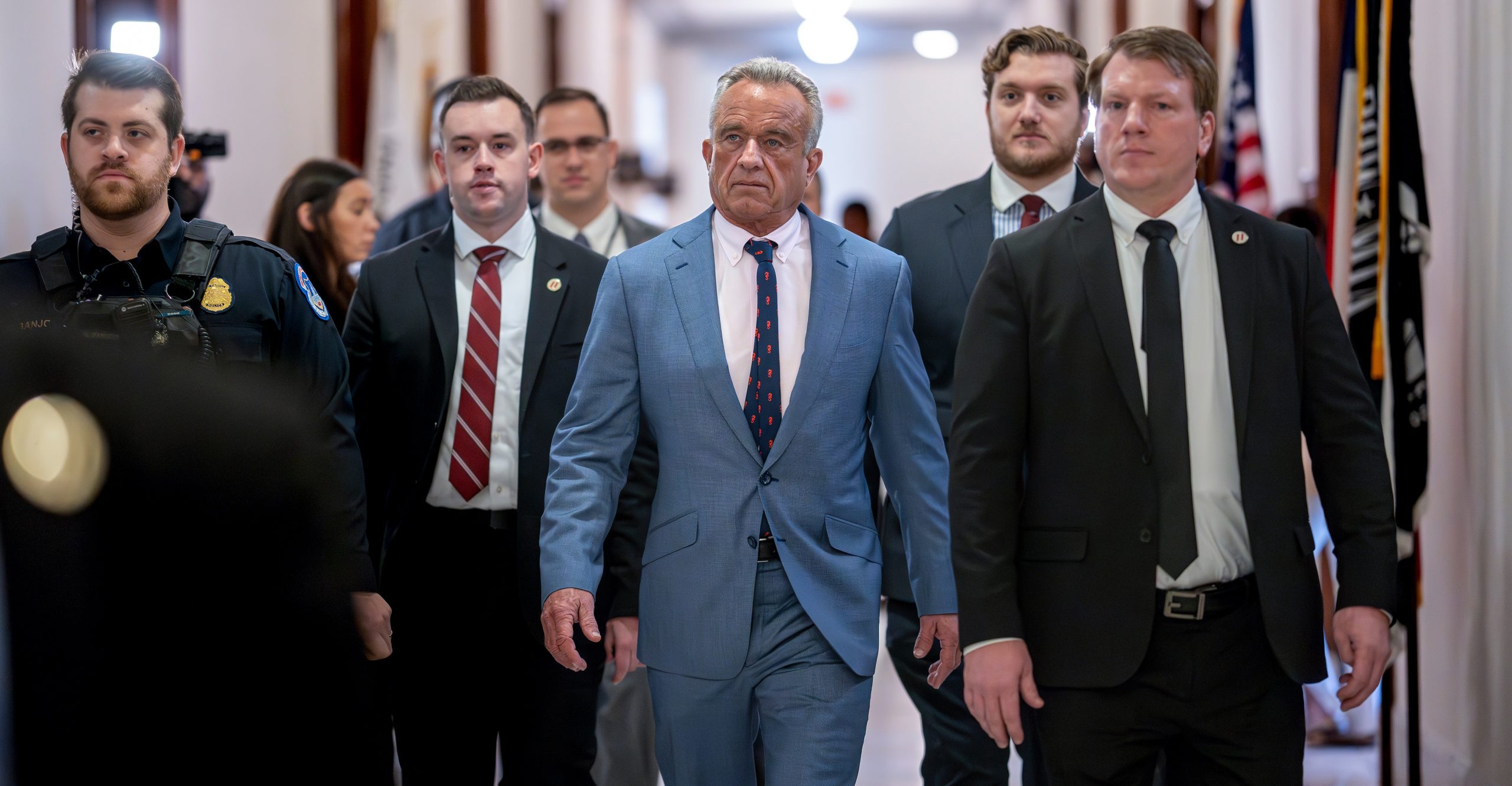 RFK Jr. walking in the Capitol RFK Jr. walking in the Capitol