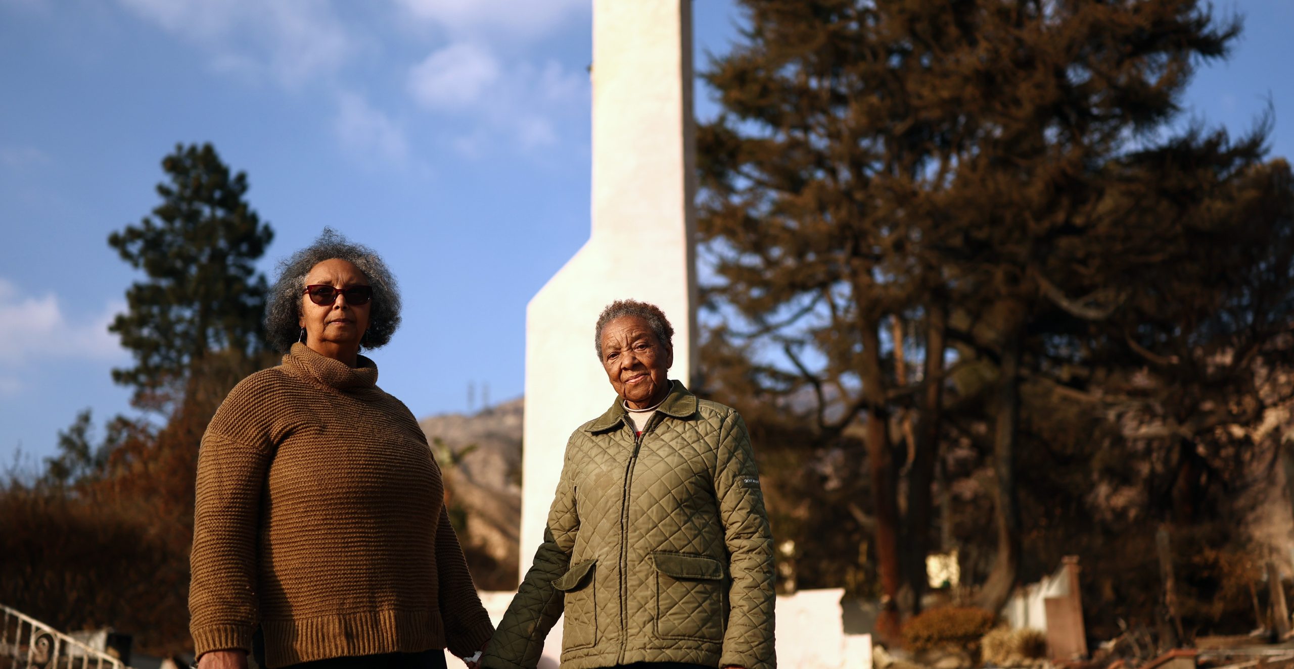 Two Eaton Fire survivors Two Eaton Fire survivors