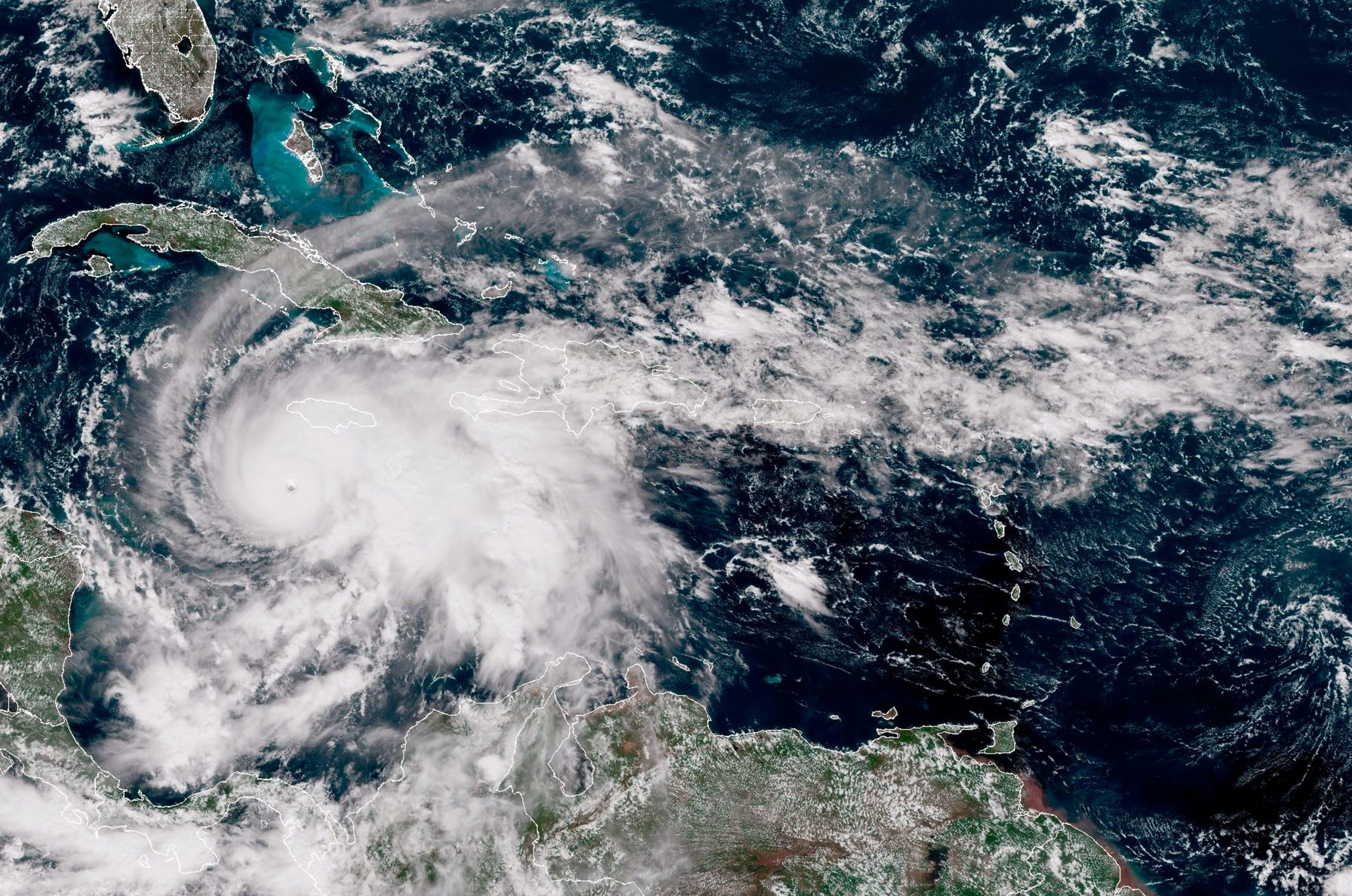 NOAA view of Hurricane Melissa